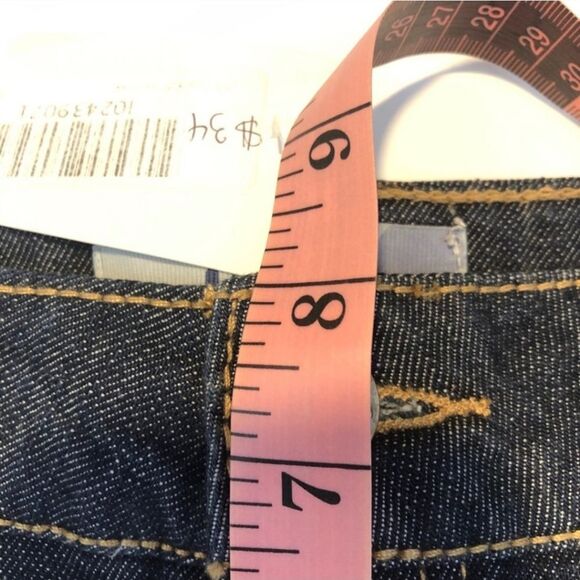 NWT Jolt Distressed Denim Jean Raw Edge Hem Jewel / Stud Accents Junior Size 5 - Picture 7 of 10